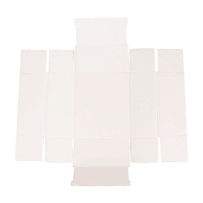 Gift Hamper Box with PVC Lid Rectangle White (30Lx20Wx12Hcm)