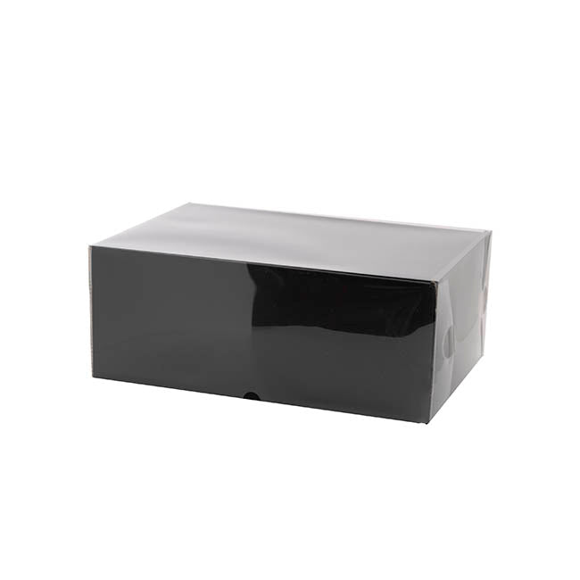 Gift Hamper Box with PVC Lid Rectangle Black (25Lx20Wx10Hcm) – Koch ...
