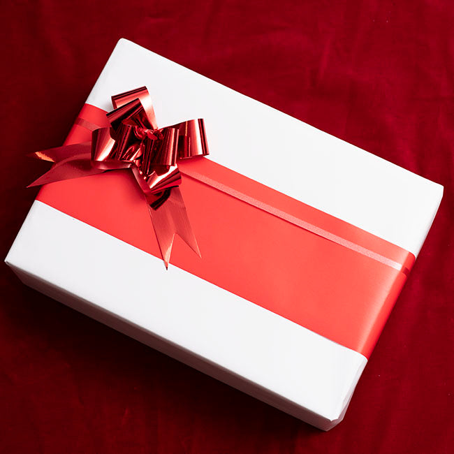 Ribbon Pull Bow Metallic Red (18mmx53cm) Pack 25