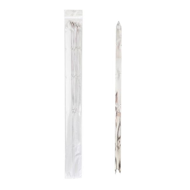 Ribbon Pull Bow Metallic Silver (18mmx53cm) Pack 25