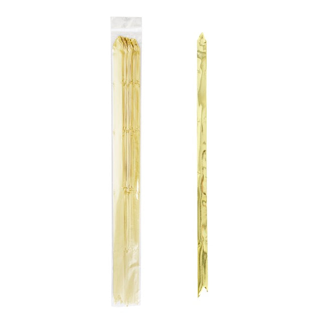 Ribbon Pull Bow Metallic Gold (18mmx53cm) Pack 25