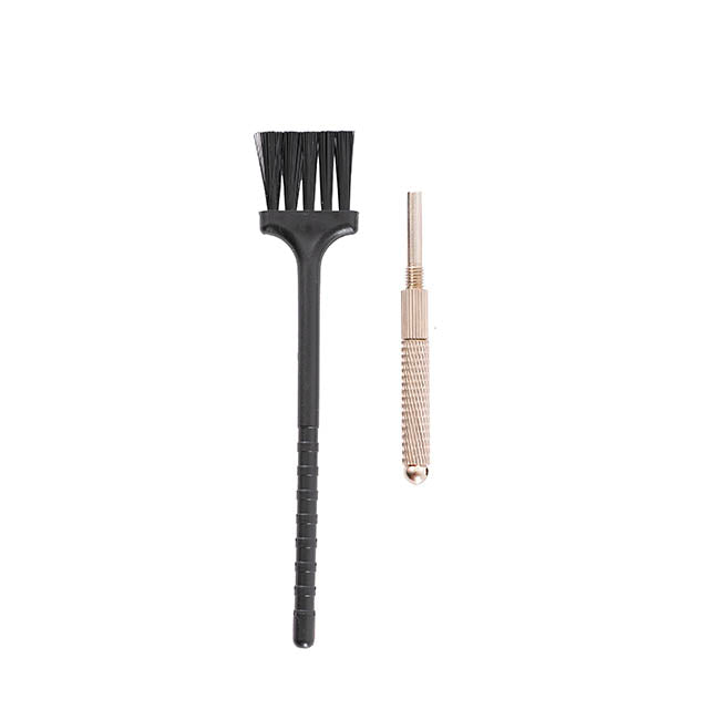 Ikebana Stayput Kenzan Pin Straightener & Brush