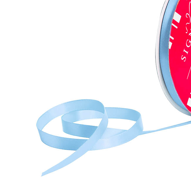 Bulk Ribbon Single Face Satin Baby Blue (10mmx50m)