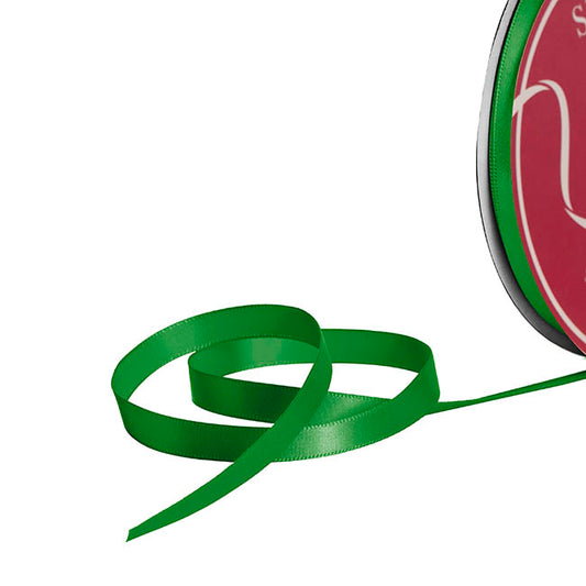 Bulk Ribbon Single Face Satin Emerald Green (10mmx50yd)