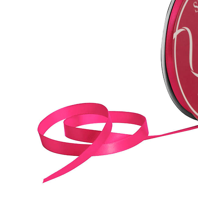 Bulk Ribbon Single Face Satin Hot Pink (10mmx50yd)