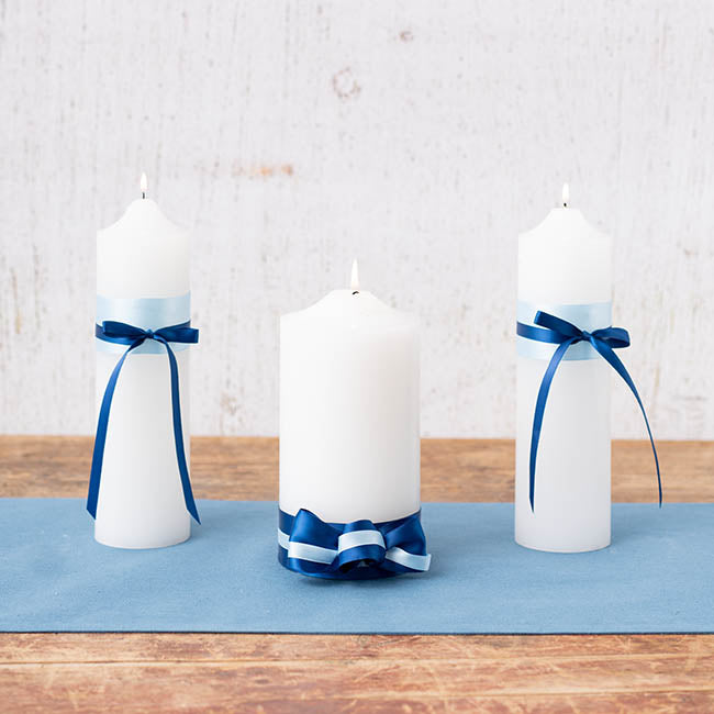 Bulk Ribbon Single Face Satin Navy (10mmx50m)