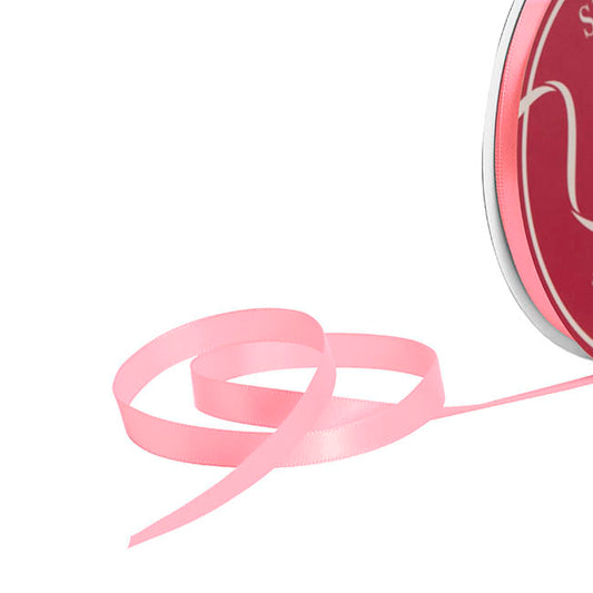 Bulk Ribbon Single Face Satin Mid Pink (10mmx50yd)