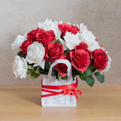 Bulk Ribbon Single Face Satin Rouge Red (10mmx50m)