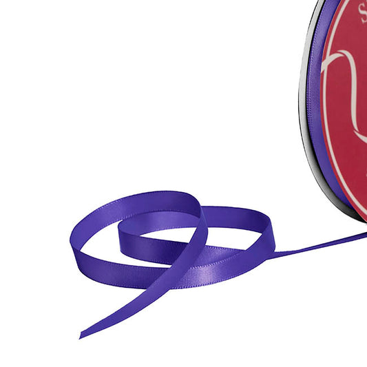 Bulk Ribbon Single Face Satin Violet (10mmx50yd)