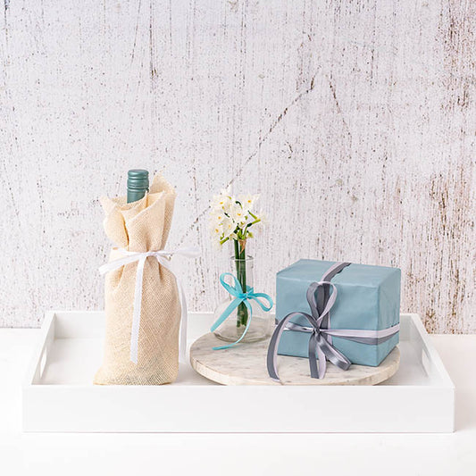 Bulk Ribbon Single Face Satin White (10mmx50m)