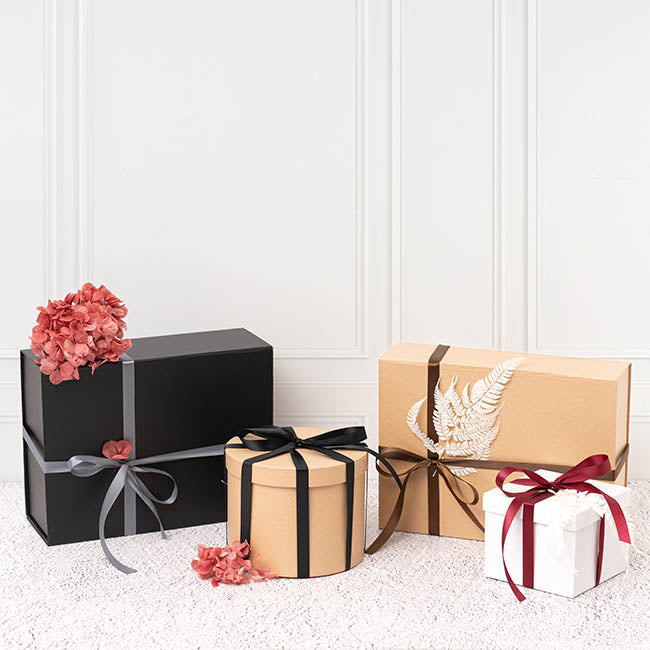 Bulk Ribbon Single Face Satin Black (15mmx50m)