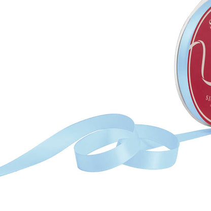 Bulk Ribbon Single Face Satin Sky Blue (15mmx50m)