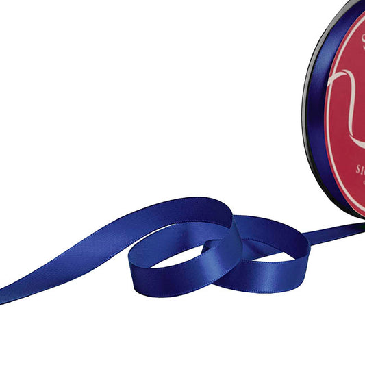 Bulk Ribbon Single Face Satin Navy (15mmx50yd)