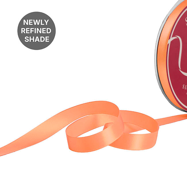 Bulk Ribbon Single Face Satin Peach (15mmx50yd)