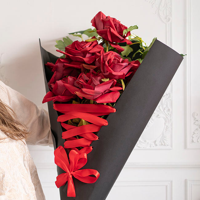 Bulk Ribbon Single Face Satin Rouge Red (15mmx50m)