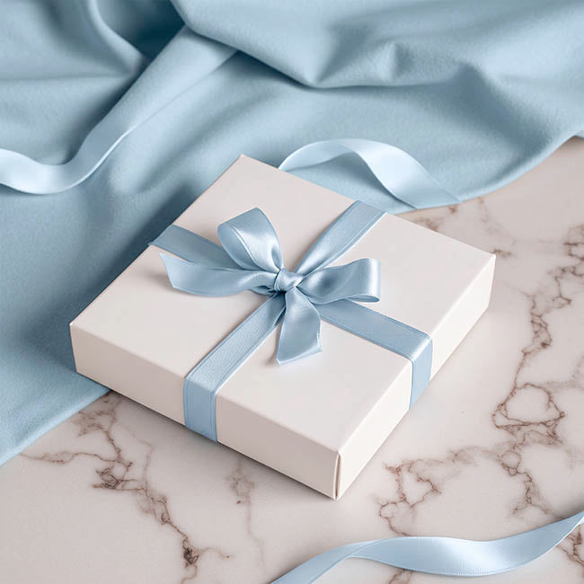 Jumbo Bulk Ribbon Single Face Satin Pastel Blue (25mmx100yd)