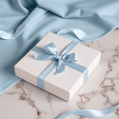 Jumbo Bulk Ribbon Single Face Satin Pastel Blue (25mmx100yd)