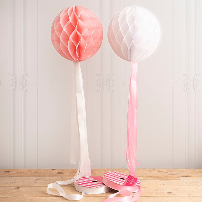 Jumbo Bulk Ribbon Single Face Satin Bridal White (25mmx100m)