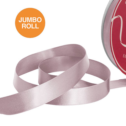 Jumbo Bulk Ribbon Single Face Satin Dusk 25mmx100yd)