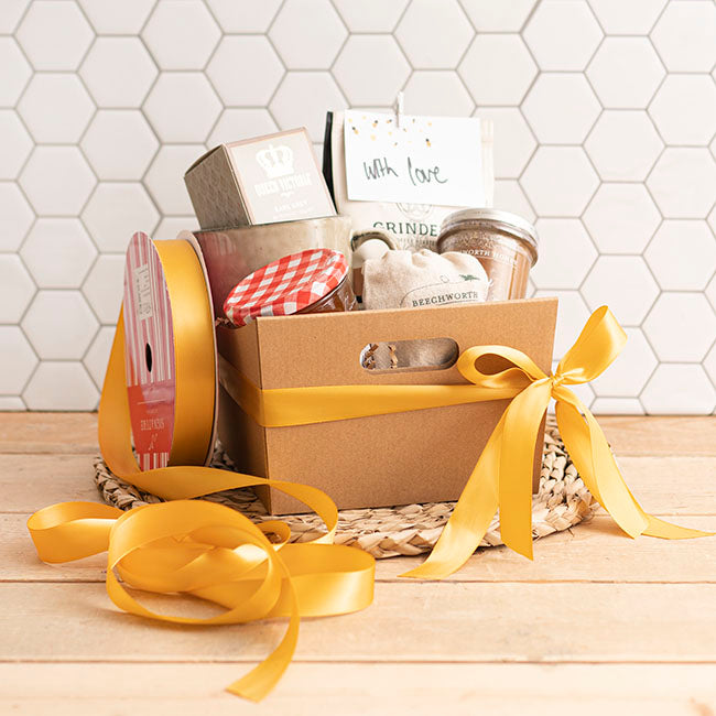 Jumbo Bulk Ribbon Single Face Satin Gold (25mmx100m)