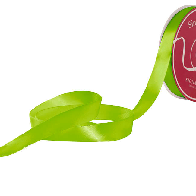 Jumbo Bulk Ribbon Single Face Satin Light Green (25mmx100yd)