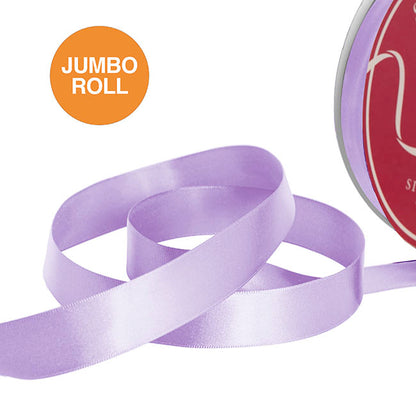 Jumbo Bulk Ribbon Single Face Satin Lavender (25mmx100yd)