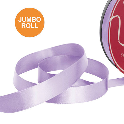 Jumbo Bulk Ribbon Single Face Satin Light Mauve (25mmx100yd)