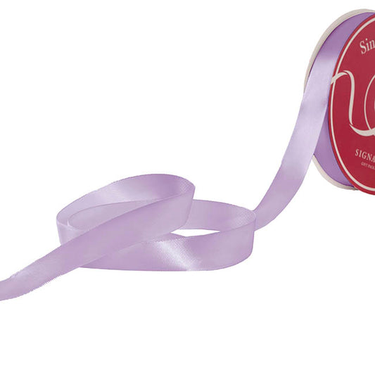 Jumbo Bulk Ribbon Single Face Satin Light Mauve (25mmx100yd)