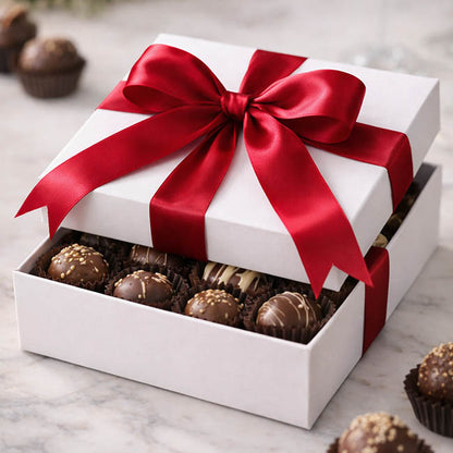 Jumbo Bulk Ribbon Single Face Satin Rouge Red (25mmx100yd)