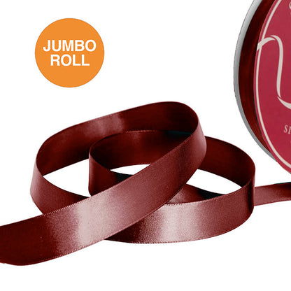 Jumbo Bulk Ribbon Single Face Satin Sienna Blaze(25mmx100yd)