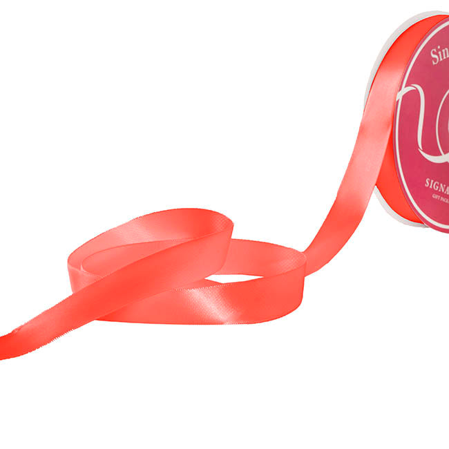 Jumbo Bulk Ribbon Single Face Satin Watermelon (25mmx100yd)