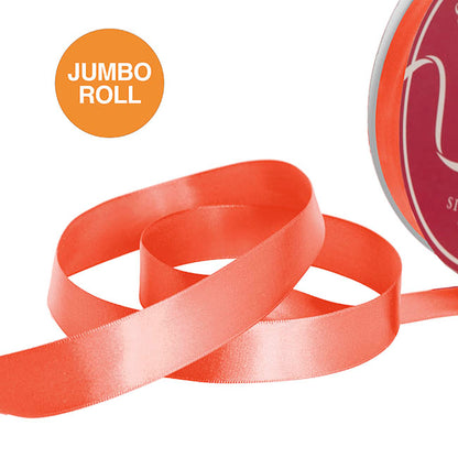 Jumbo Bulk Ribbon Single Face Satin Watermelon (25mmx100yd)