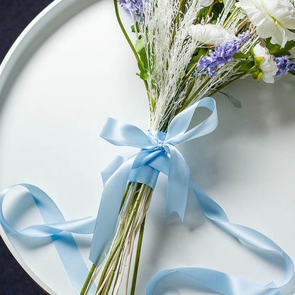 Bulk Ribbon Single Face Satin Baby Blue (25mmx50m)