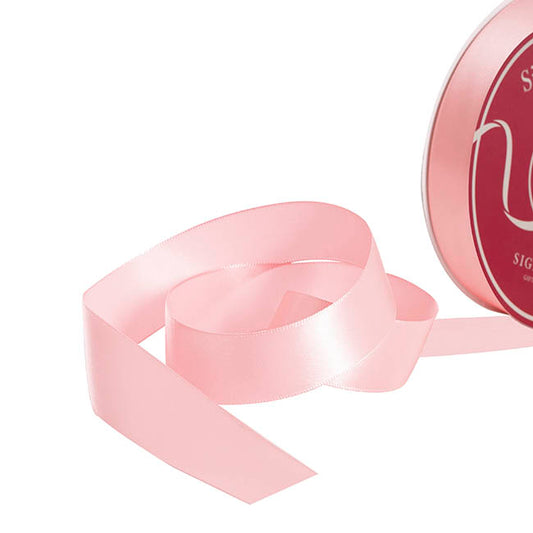 Bulk Ribbon Single Face Satin Baby Pink (25mmx50yd)