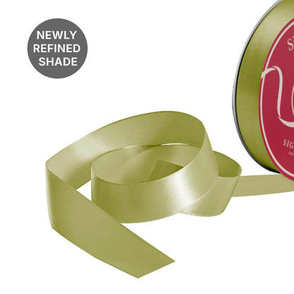 Bulk Ribbon Single Face Satin Sage (25mmx50yd)