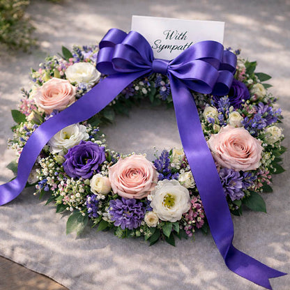 Bulk Ribbon Single Face Satin Violet (25mmx50yd)