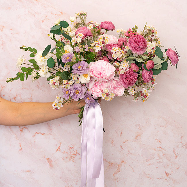 Bulk Ribbon Single Face Satin Lavender Orchid (38mmx50m)