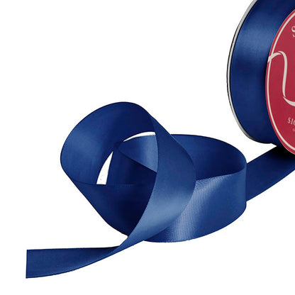 Bulk Ribbon Single Face Satin Navy (38mmx50yd)