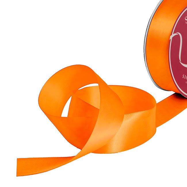 Bulk Ribbon Single Face Satin Orange (38mmx50yd)