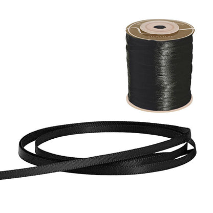 Ribbon Satin Deluxe Double Faced Black (3mmx91m)