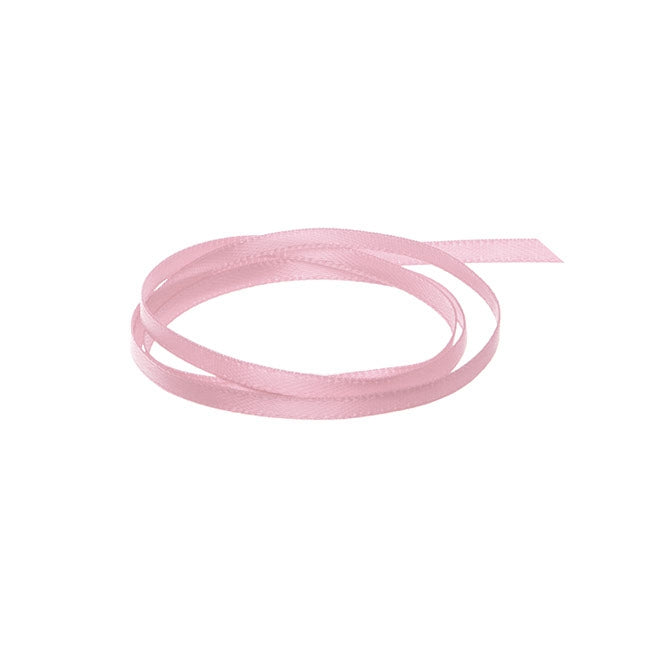 Ribbon Satin Deluxe Double Faced Dusty Pink (3mmx50m)