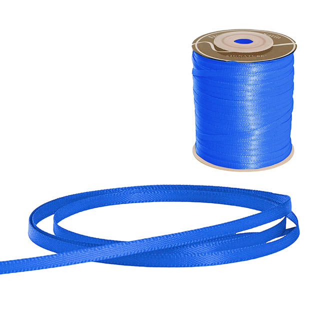 Ribbon Satin Deluxe Double Faced Royal Blue (3mmx91m)