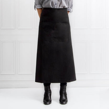 Florist Canvas Waist Apron with Pockets Black (80x80cm)