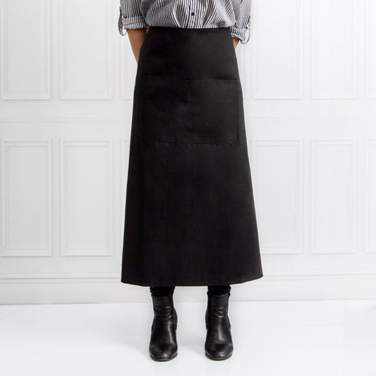 Florist Canvas Waist Apron with Pockets Black (80x80cm)