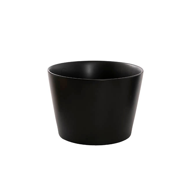 Ceramic Bondi Conical Tapered Set 2 Matte Black (23Dx16cmH)