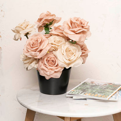 Ceramic Bondi Conical Tapered Set 2 Matte Black (23Dx16cmH)