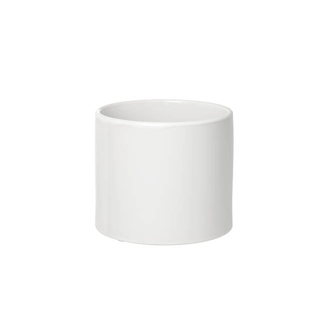 Ceramic Bondi Cylinder (15Dx13cmH) Single White
