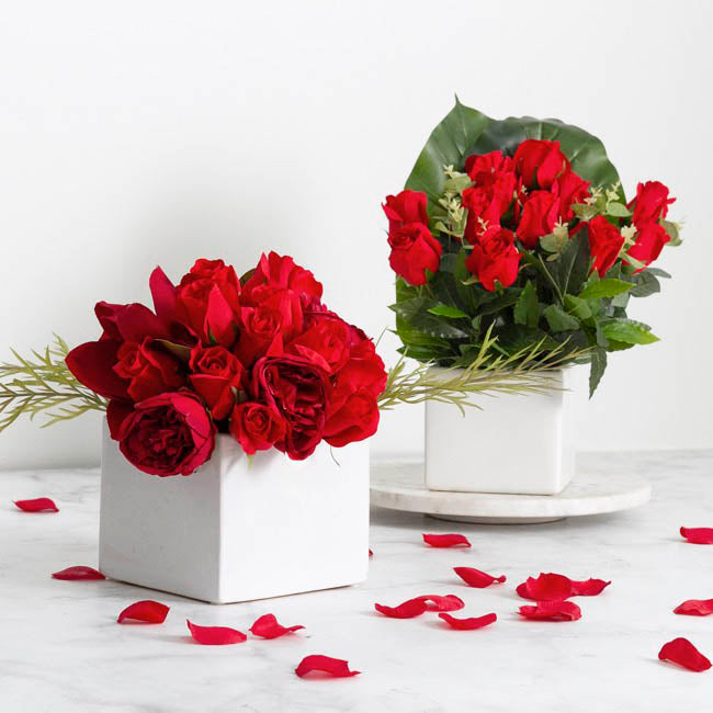 Ceramic Bondi Cube Mini (10x10x10cmH) Single White