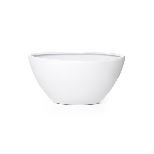 Ceramic Bondi Bowl Ship (26.5x13x13cmH) White