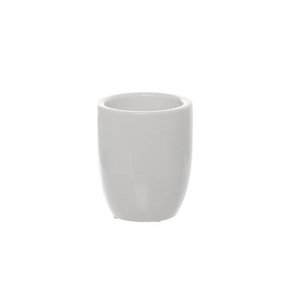 Ceramic Orchid Pot Small White (9.5cmDx11cmH)